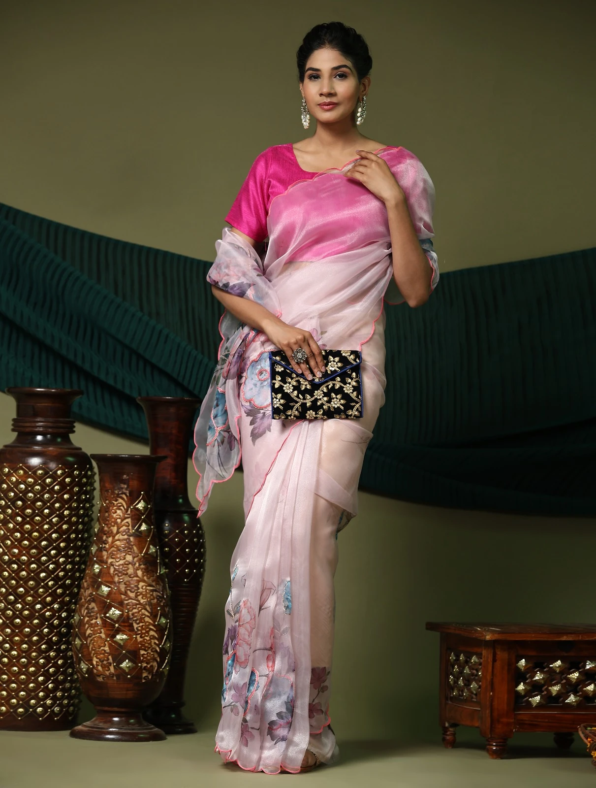 Vardan Ethnic Rangat Soft Pure Organza Wholesale Fancy Sarees Catalog — Wholesale Sarees, MPA wholesale from Surat - Gallery Image 2